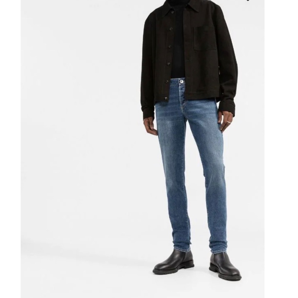 Brunello Cucinelli faded wash skinny jeans